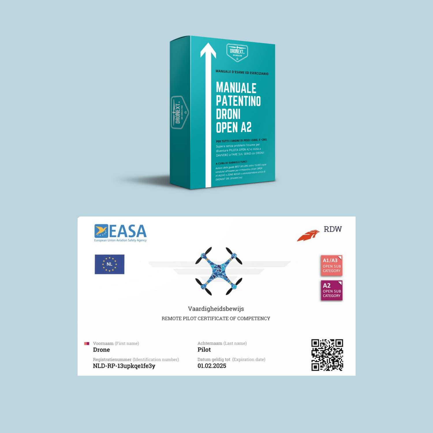 PATENTINO DRONE A2: MANUALE + ESERCIZIARIO + LINK A ESAME A2 ONLINE DA CASA SCONTATO DEL 62%