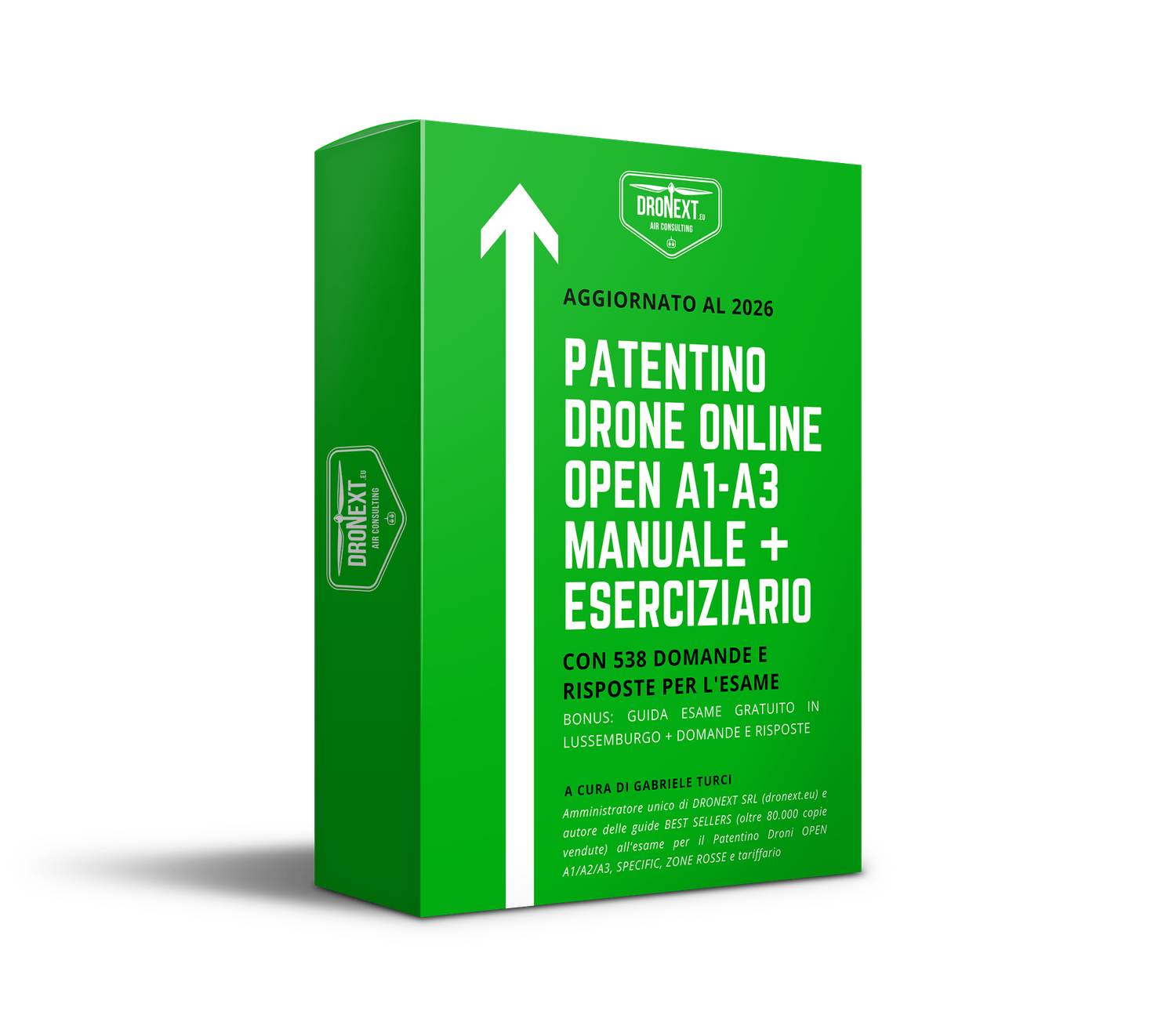 COMBO GUIDA PATENTINO DRONE A1/A3 ONLINE DA CASA + DOMANDE E RISPOSTE + REGISTRAZIONE D-FLIGHT