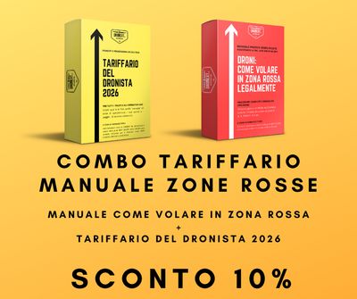 COMBO TARIFFARIO DEL DRONISTA 2026 + MANUALE PER VOLARE IN ZONA ROSSA
