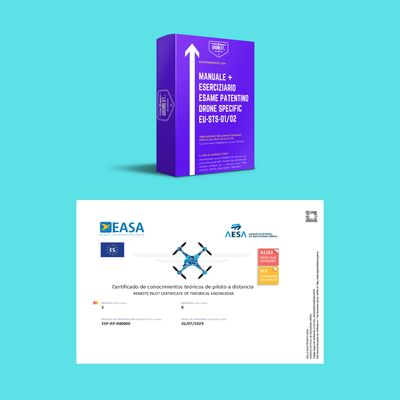 PATENTINO DRONE SPECIFIC STS: MANUALE + ESERCIZIARIO + ESAME TEORICO GRATIS