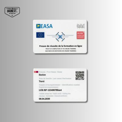 Stampa su BADGE (tessera - card) patentino drone A1/A3 (spedizione gratuita + OMAGGIO)