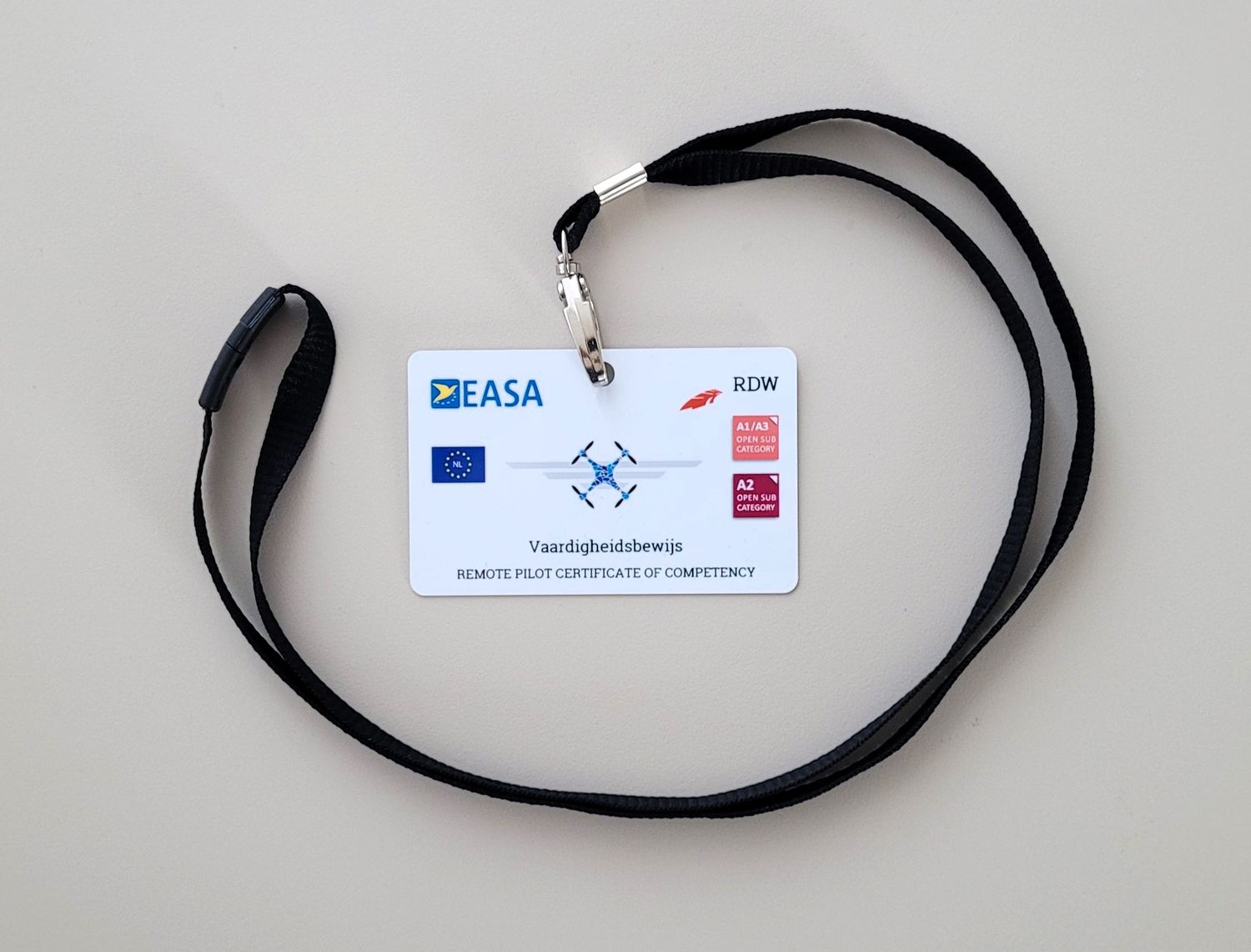 Stampa su BADGE (tessera - card) patentino drone SPECIFIC STS (spedizione gratuita + OMAGGIO)