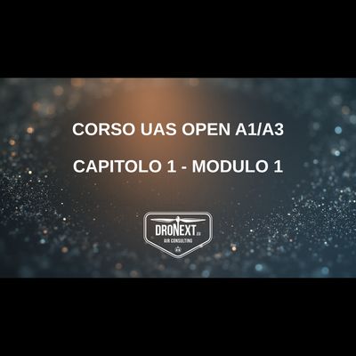 PATENTINO DRONE A1/A3 ONLINE: MANUALE/ESERCIZIARIO + VIDEOCORSO + ESAME GRATIS