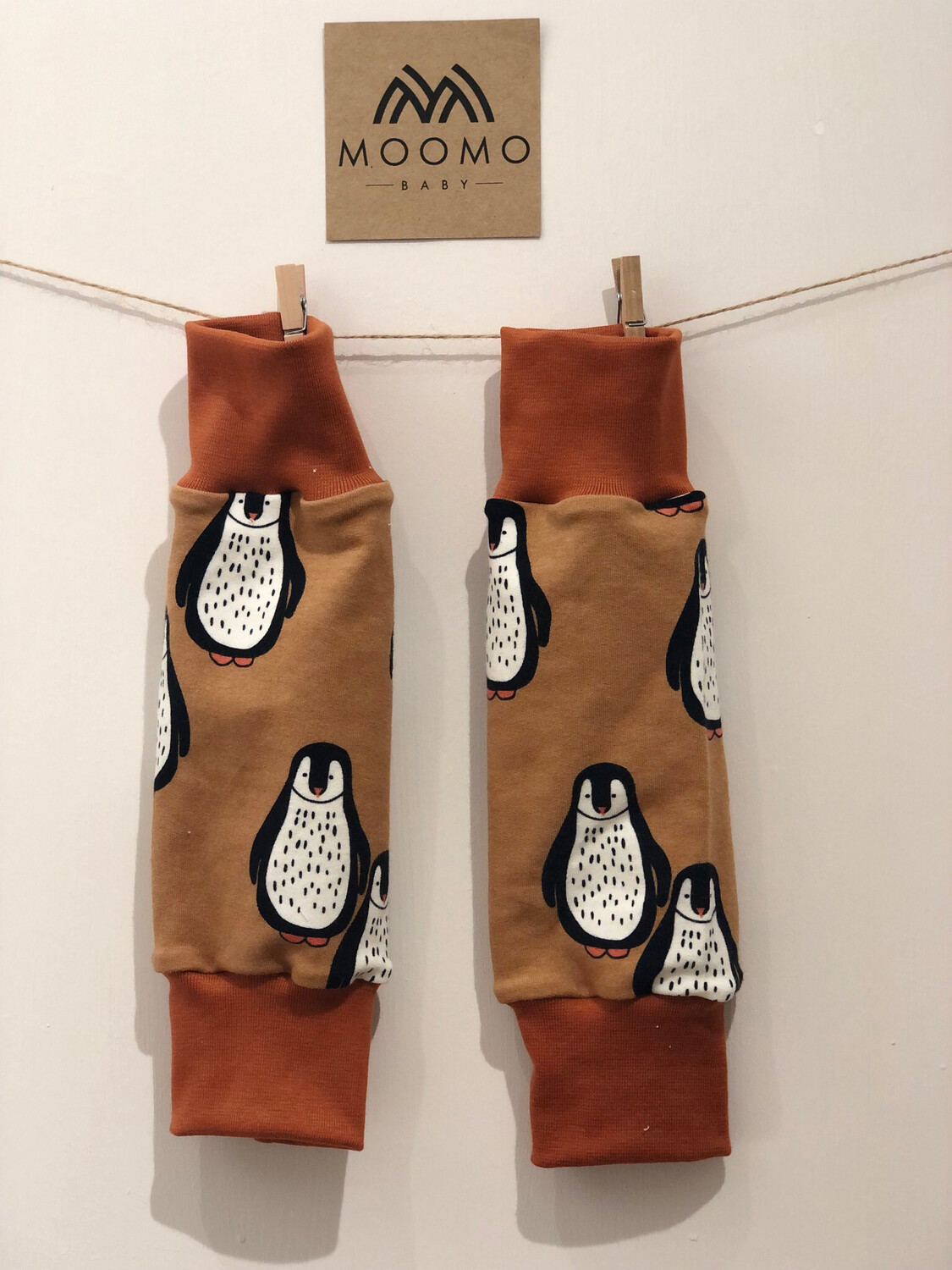 Toffee Penguin Baby Leg Warmers