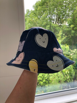 Blue Heart Bucket Hat