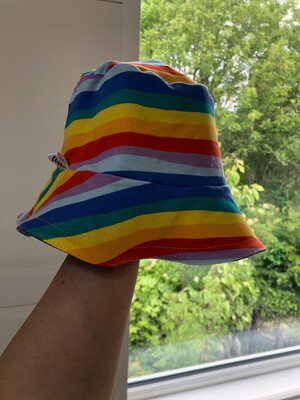 Rainbow Stripe Bucket Hat