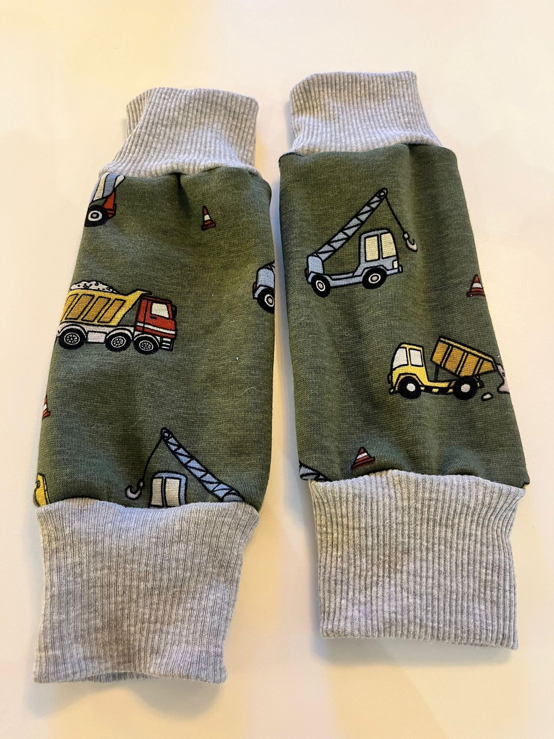 Ready to Go Khaki Construction Alpine Fleece Leg Warmers