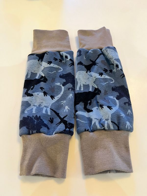 Ready to Go Blue Dinosaur Alpine Fleece Leg Warmers