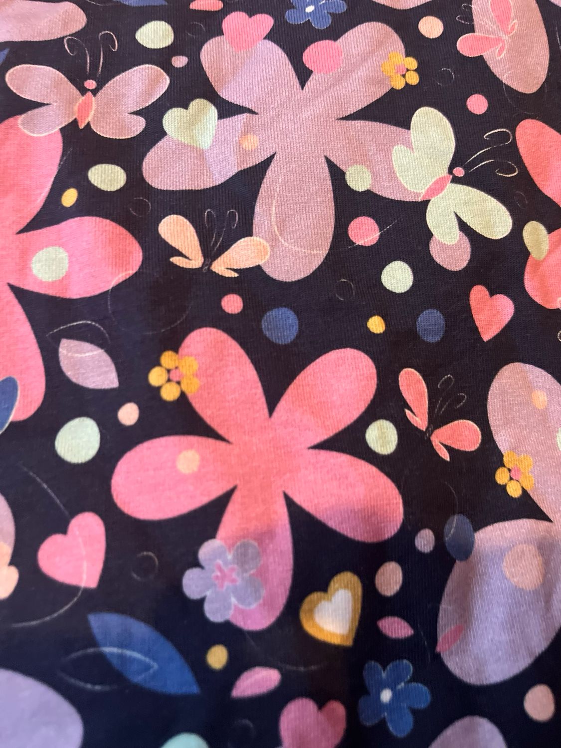 Navy Flowers Leg Warmers