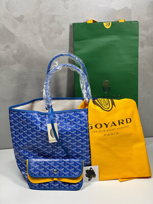 Goyard Saint Louis PM Blue Shopper