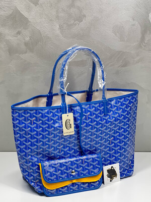 Goyard Saint Louis PM Blue Shopper