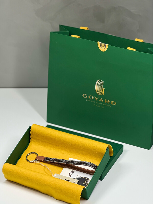 Goyard Sesame Black/Tan Keychain
