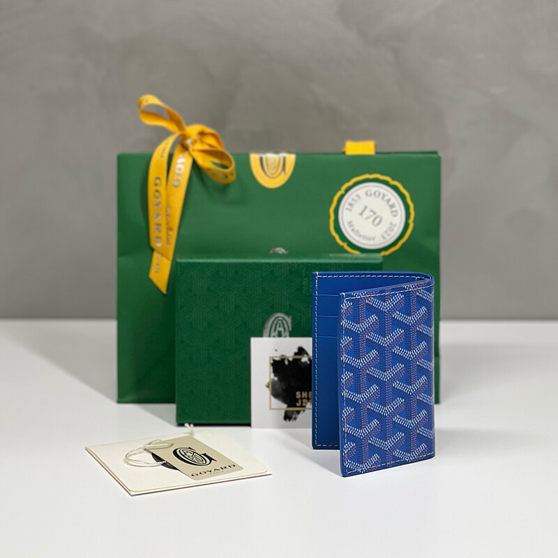 Goyard Saint-Pierre Blue Card Wallet