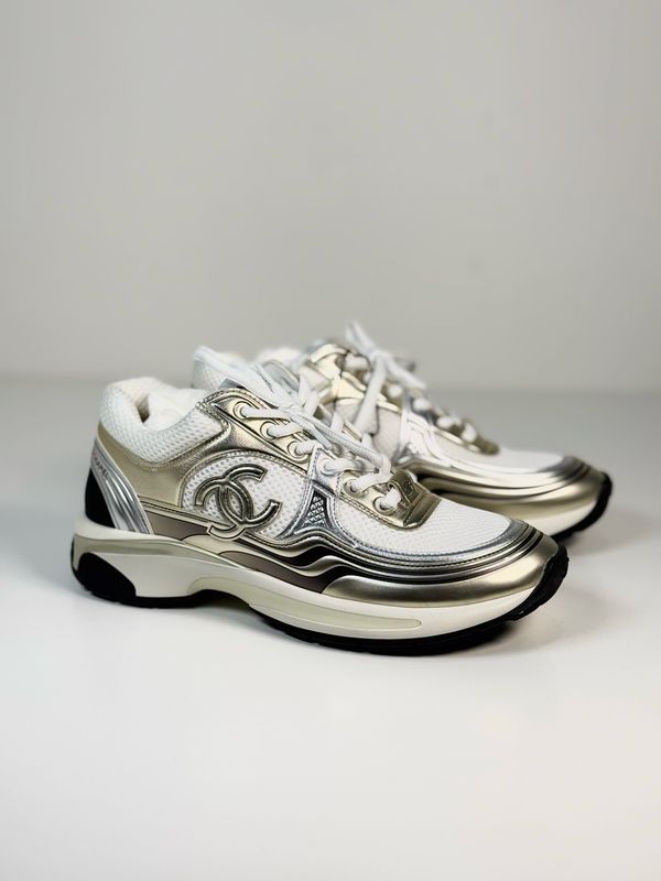 Chanel Gold/Silver Sneaker
