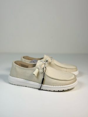 HeyDude Stretch Canvas Off-White