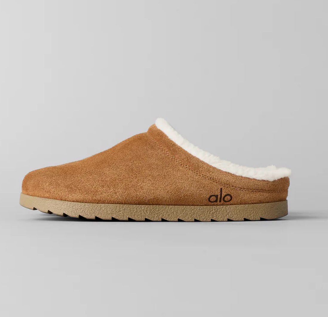 Alo Recovery Slipper - Saddle/Ivory