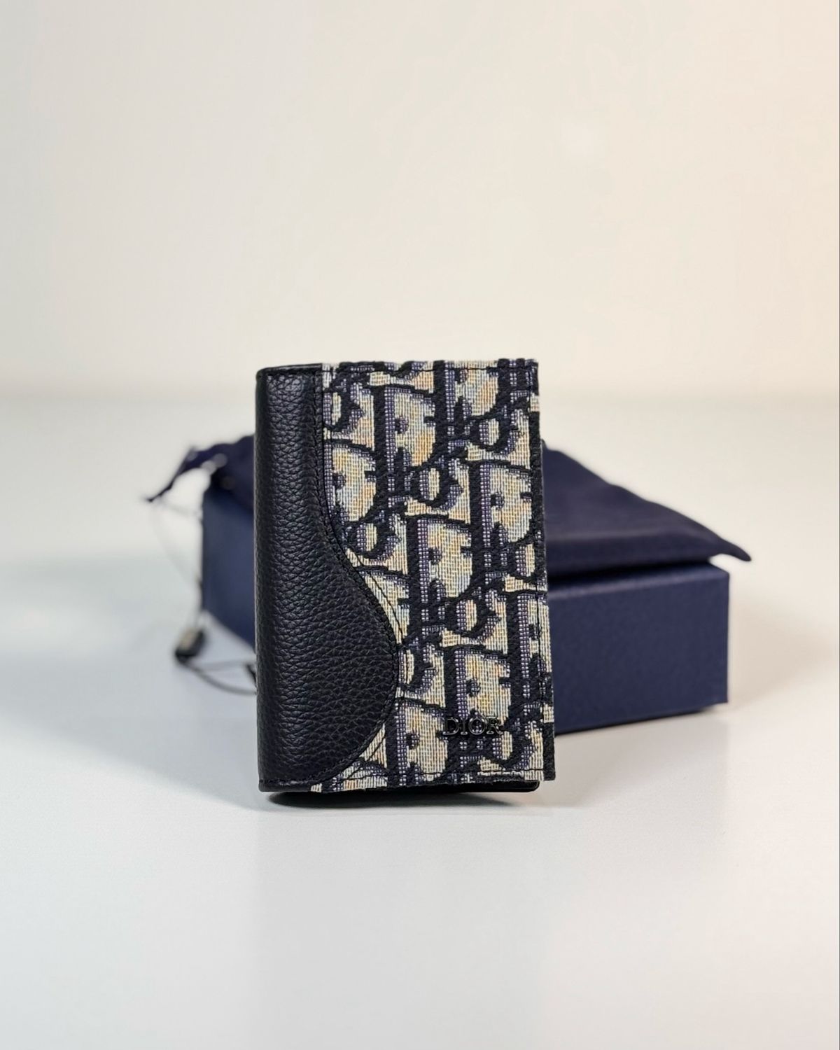Dior Saddle Vertical Bi-Fold Cardholder