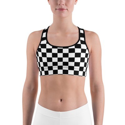 Checkered - Sports bra