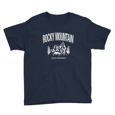 Rocky Mountain Colorado USA - Youth T-Shirt (Multi Colors) The Rockies American Rocky Mountains