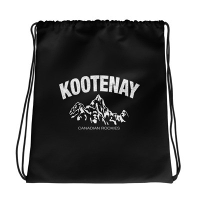Kootenay British Columbia Canada - Drawstring bag - The Rockies Canadian Rockies Canadian Rocky Mountains