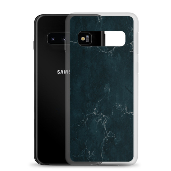 Dark Blue Marble Print - Samsung Case