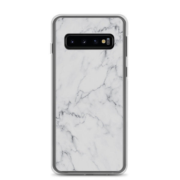 White Marble Print - Samsung Case