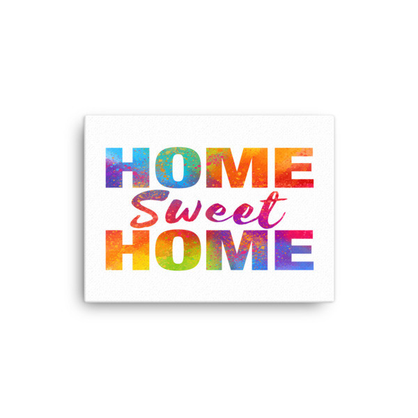 WaterColor - Home Sweet Home (Canvas)