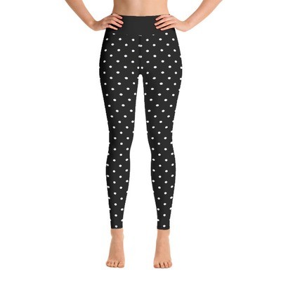 Black Polka Dot - Active Leggings Black Polka Dot - Active Leggings