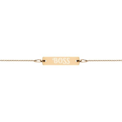 Boss - Engraved Chain Bracelet