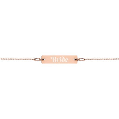 Bride - Engraved Chain Bracelet