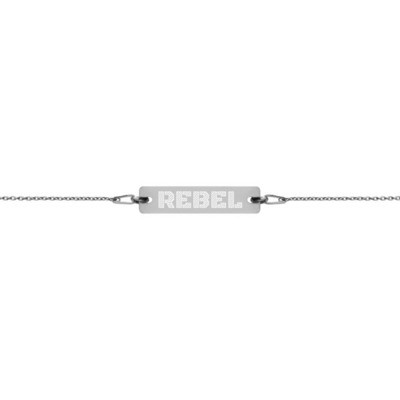 Rebel - Engraved Chain Bracelet