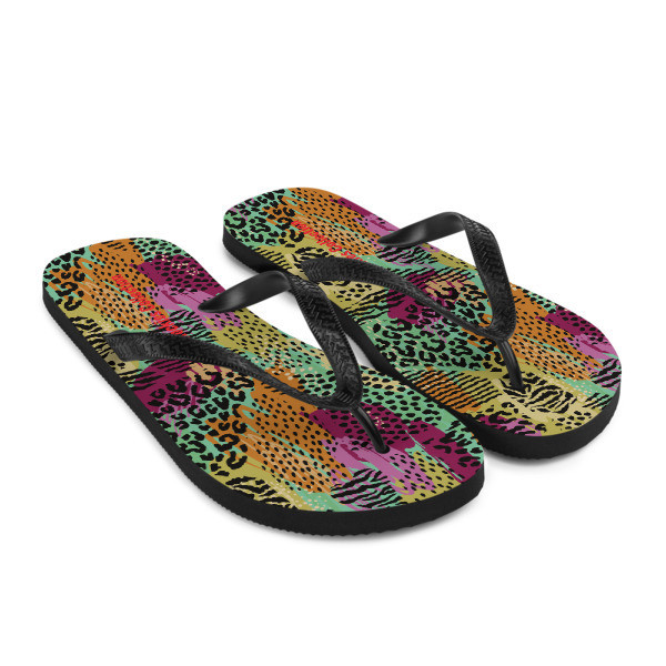 Animal Collage - Flip-Flops
