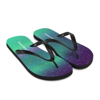 Aurora / Northern Lights - Flip-Flops