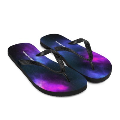 Galaxy Print - Flip-Flops
