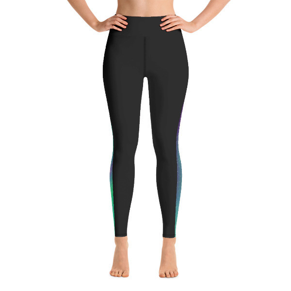 Aurora / Northern Lights Tape Side - Active Leggings, Size: XS