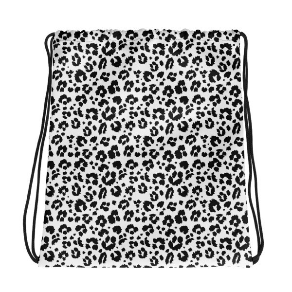 Leopard Print - Drawstring bag