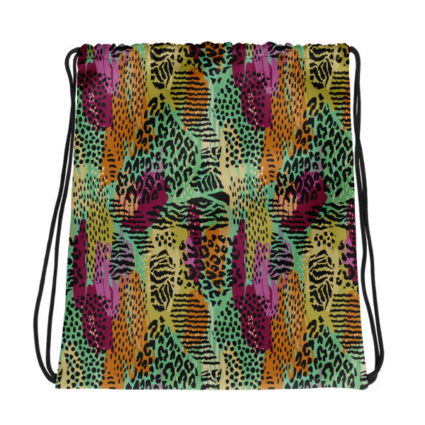 Animal Collage - Drawstring bag