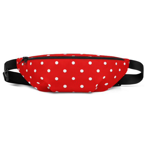 Red &amp; White Polka Dot - Fanny Pack
