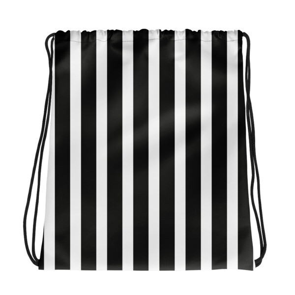 Black &amp; White - Drawstring bag