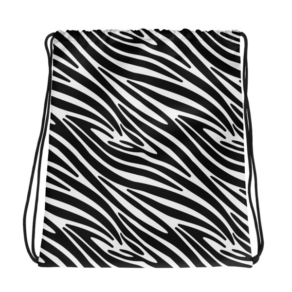 Zebra Print - Drawstring bag