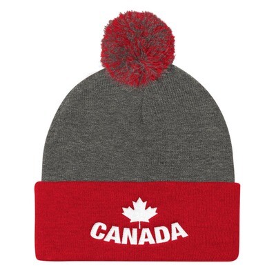 Canada - Pom Pom Knit Cap (Multi Colors)