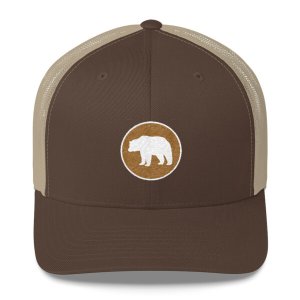 Bear Crest - Trucker Cap (Multi Colors) The Rocky Mountains Canadian American Rockies