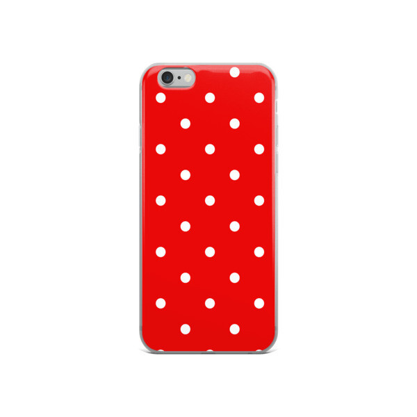 Red Polka Dots - iPhone Case