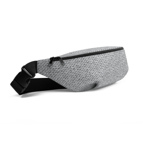 Grey Denim Print - Fanny Pack