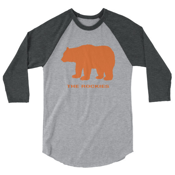 The Rockies Bear - 3/4 sleeve raglan shirt (Multi Colors)