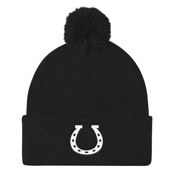 Horseshoe - Pom Pom Knit Cap (Multi Colors)