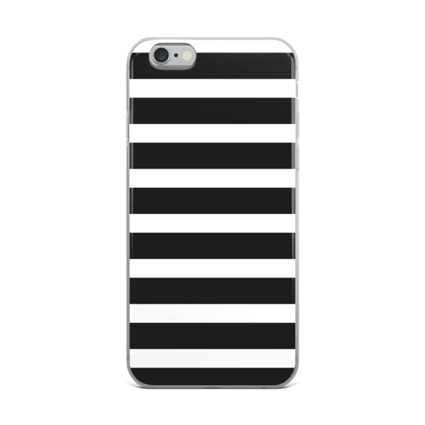 iPhone Case - Black &amp; White Stripes, Size: iPhone 6 Plus/6s Plus