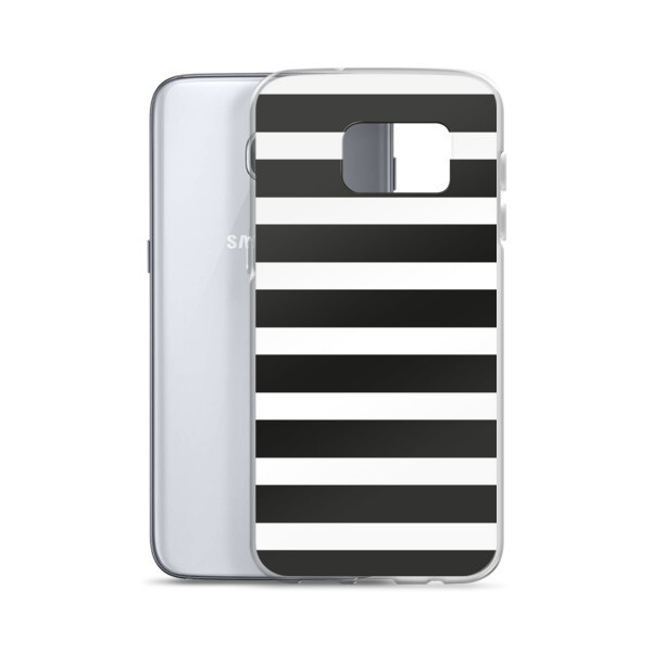 Samsung Case - Black &amp; White Stripes