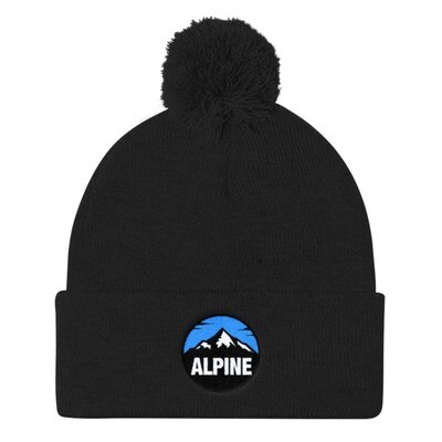 Alpine - Pom Pom Knit Cap (Multi Colors) The Rocky Mountains Canadian American Rockies