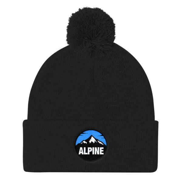 Alpine - Pom Pom Knit Cap (Multi Colors) The Rocky Mountains Canadian American Rockies